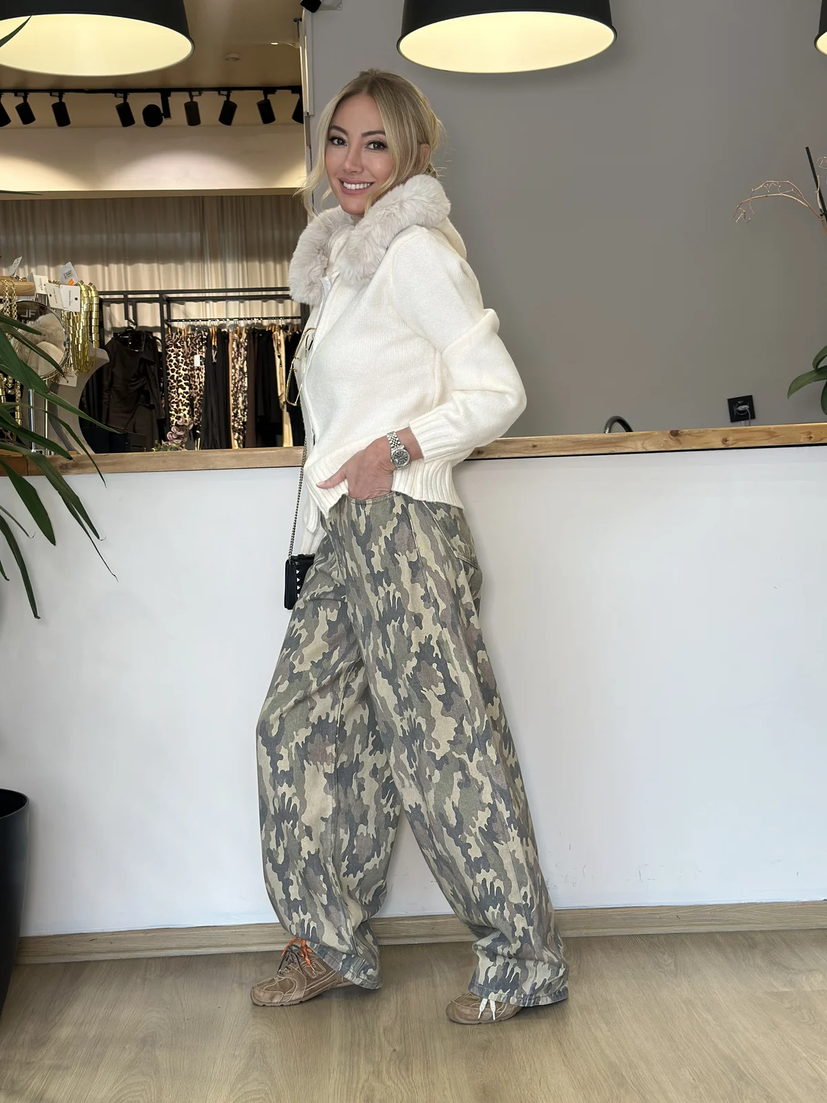 Denim Kamufulaj Desenli Pantolon - ₺1.999,99 | ASKI BOUTIQUE Balat Denim Kamufulaj Desenli Pantolon Pantolon - Detay Görseli 2 | ASKI BOUTIQUE Balat