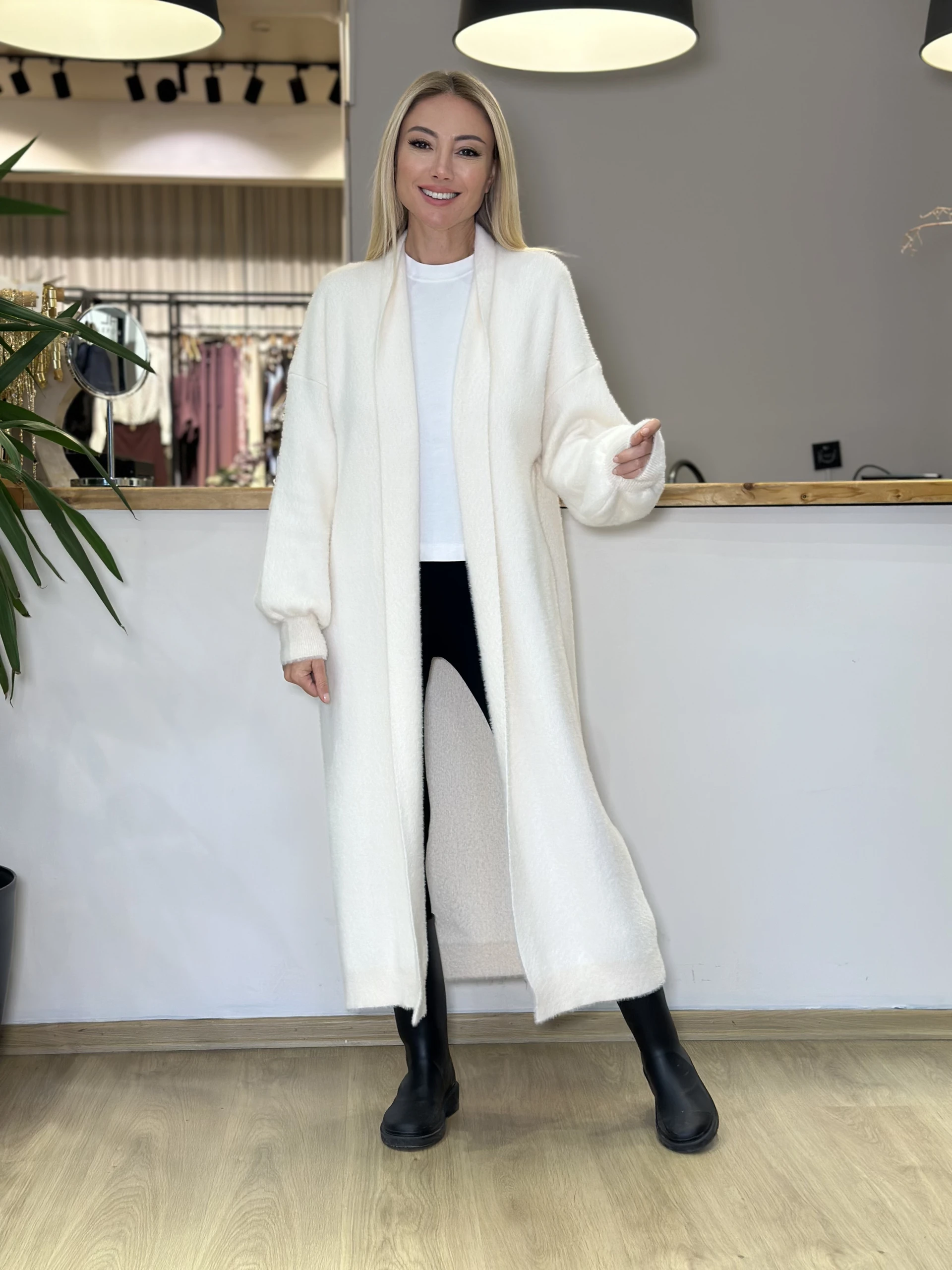 Verona Uzun Ekru HIrka - ₺2.099,99 | ASKI BOUTIQUE Balat Verona Uzun Ekru HIrka Hırka | ASKI BOUTIQUE Balat