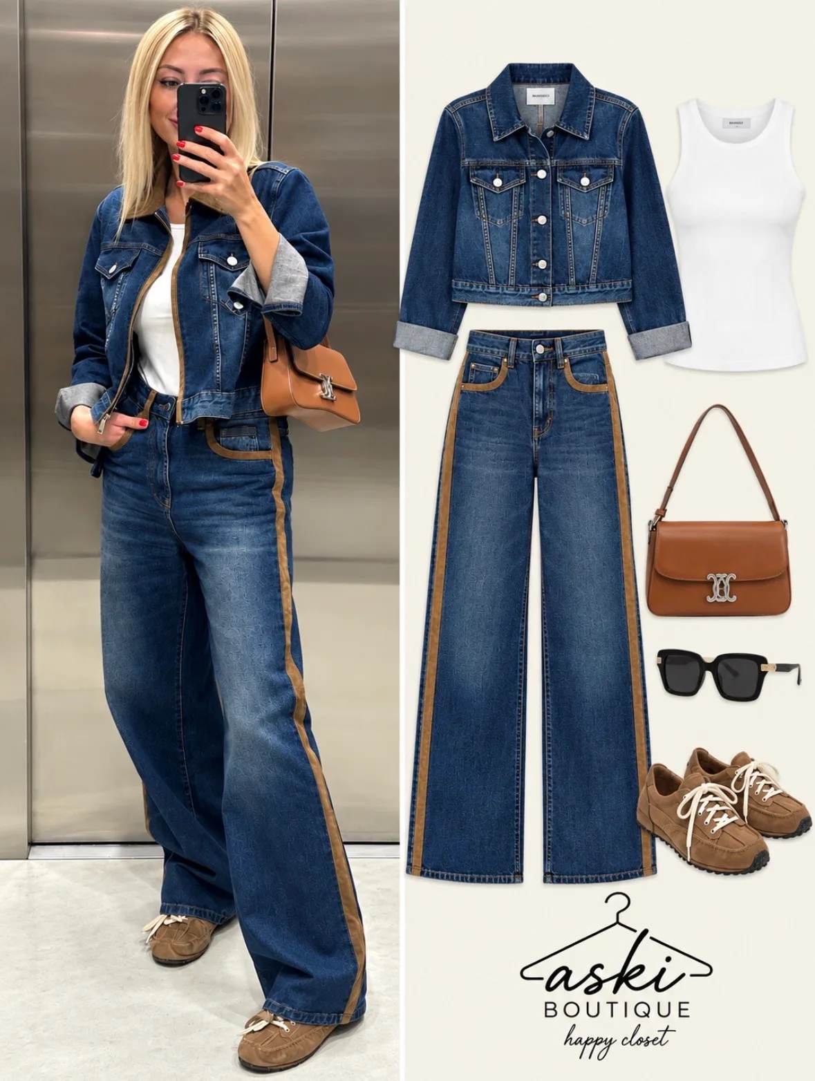 Süet Yaka Detaylı Denim Ceket Askı00371 - ₺3.799,99 | ASKI BOUTIQUE Balat Süet Yaka Detaylı Denim Ceket Askı00371 Ceket (Özel Butik Kumaş) - Butik Modeli | ASKI BOUTIQUE Balat