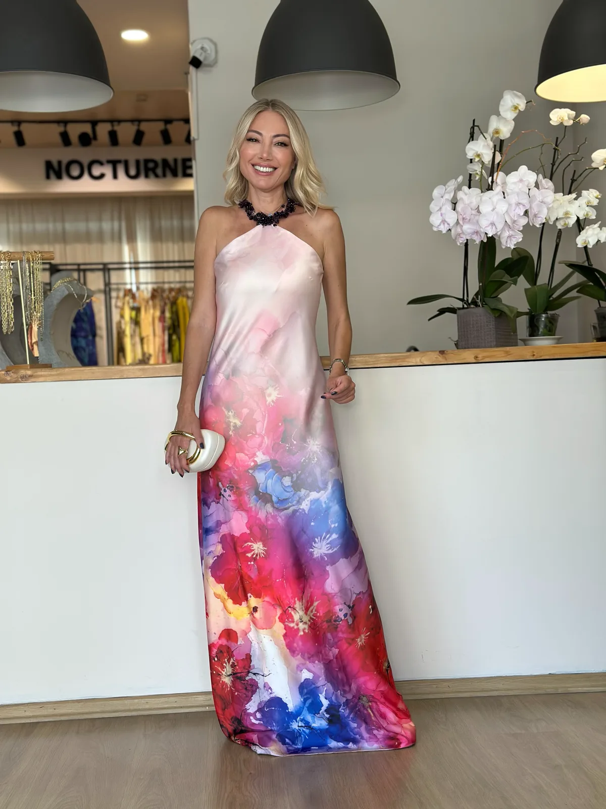 Taş Detaylı Tasarım Pembe Elbise Askı00234 - ₺6.549,99 | ASKI BOUTIQUE Balat Taş Detaylı Tasarım Pembe Elbise Askı00234 Elbise | ASKI BOUTIQUE Balat